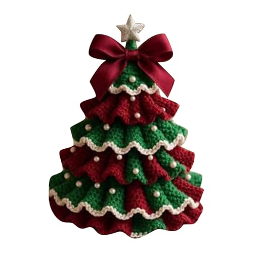 Handgemachter gehäkelter Weihnachtsbaumschmuck, festlicher...