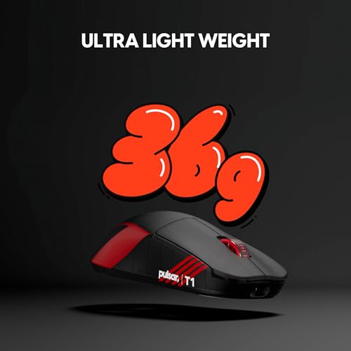 Image of Pulsar Gaming Gears X2 Crazylight Wireless Gaming Mouse, Ultra Lightweight 1.27 oz (36g), Optical Switch, 32000 DPI, 750 IPS, XS-1 Sensor, 8k Compatible (Mini, Black, T1 Edition)