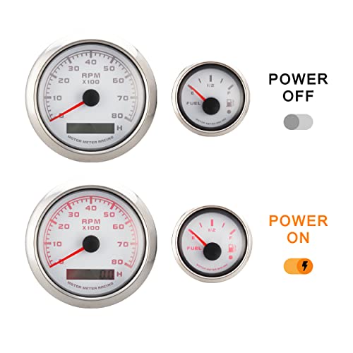 image for MOTOR METER RACING W PRO 6 Gauge Set - 85mm 3-3/8
