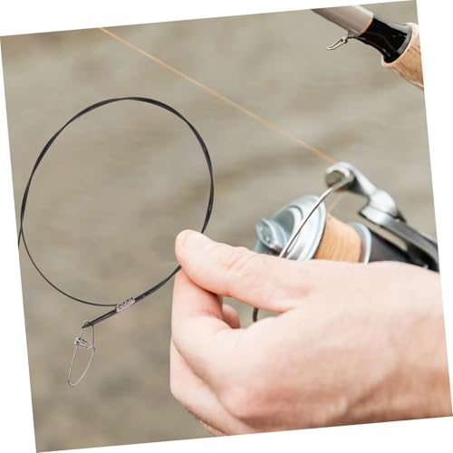 KOMBIUDA 10pcs Líderes de Acero de Alta Carbono para Pesca miniatura 4