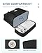 BAGAIL Travel Duffel Bag - Weekender, Overnight Gym Carry On Tote with Wet Pocket, Hospital Mom Bag for Labor and Delivery - Extra Large, Black