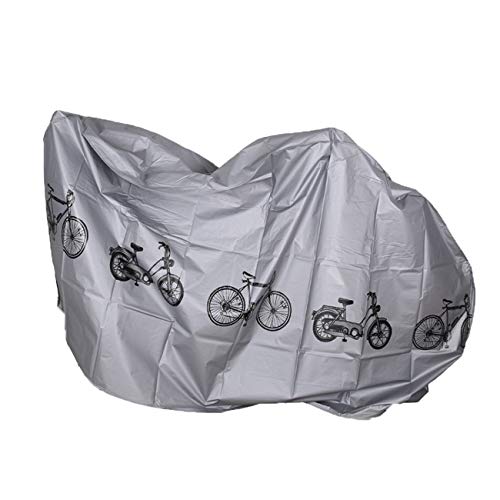 YoBuyBuy Gris Moto Bike Fundas para Motocicleta Polvo Impermeable Exterior Interior Protector de Lluvia Abrigo para Bicicleta Scooter Cover