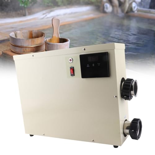 RASTKY Termostato Digital Inteligente Resistente Al Agua de 11kW con Controlador Táctil para Bañera, Piscina, SPA, Material de Lámina Laminada en Frío (Europeo 220V)