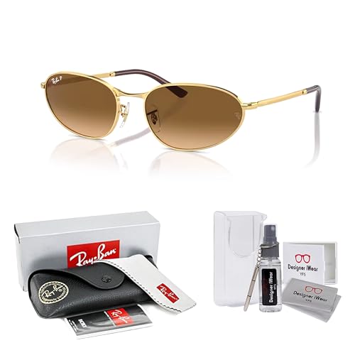 Ray-Ban RB3734 Oval Sunglasses for Men for Women +BUNDLE with ACCESSORY EYEWEAR KIT2