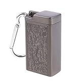 Cendrier portable avec Cendrier extérieur en métal avec couvercle pour porte-clés de voyage
