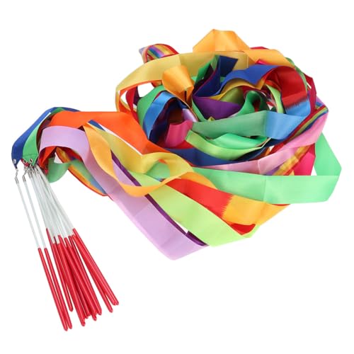 Rubans de gymnastique rythmique bleus lot de 14 pour fête d'enfants