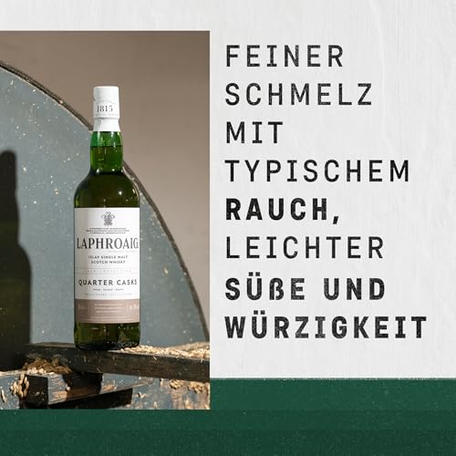 Laphroaig Quarter Cask | Islay Single Malt Scotch Whisky | mit Geschenkverpackung | in Quarter Casks gereift | 48% Vol | 700ml Einzelflasche