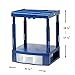 Tools for School - Height Adjustable Shelf with Removable Drawer. Heavy Duty. Fits 12 Inch Wide Locker (Blue, Single Drawer)