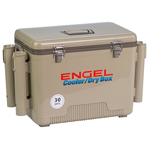 image for Engel UC30 30qt Leak-Proof, Air Tight, Fishing Drybox Cooler with Buil