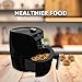 Aiwa Compact Air Fryer, 2.6 Qt, 1200W Electric with 400F Fast Heating, 360 Convection Cooking, 60 Minute Timer, Easy Clean Design for Oil-Free Crispy Meals