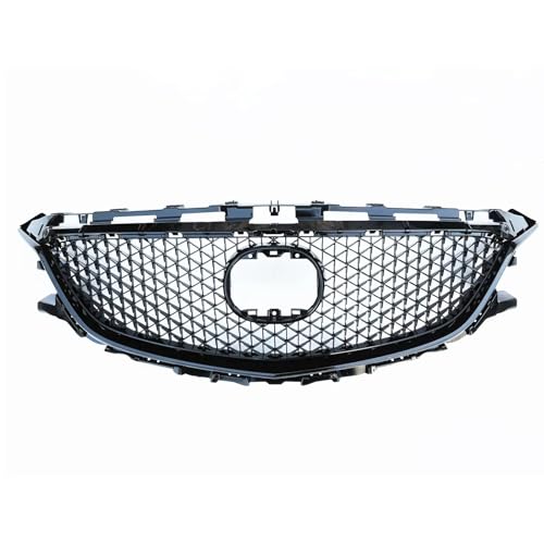 Grille de calandre avant nid d'abeille en plastique noir résistant pour capot de Mazda 6