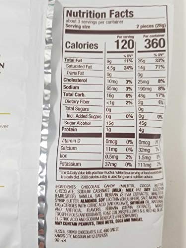 Russell Stover Sugar Free Toffee Squares 3Oz (Pack Of 3) #TOP4