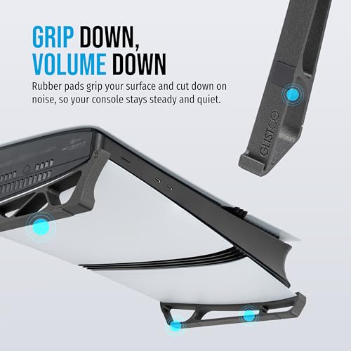 Glistco Skates - Horizontal Stand for PS5 Pro Compatible with Disc & Digital Edition (Galaxy Black) by Glistco - Image 7