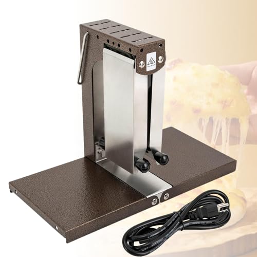 KUSOLE Fundidor de Queso para raclette, máquina eléctrica para fundir Queso, Calentador Comercial para Media Rueda de Queso, Varilla calefactora Plegable