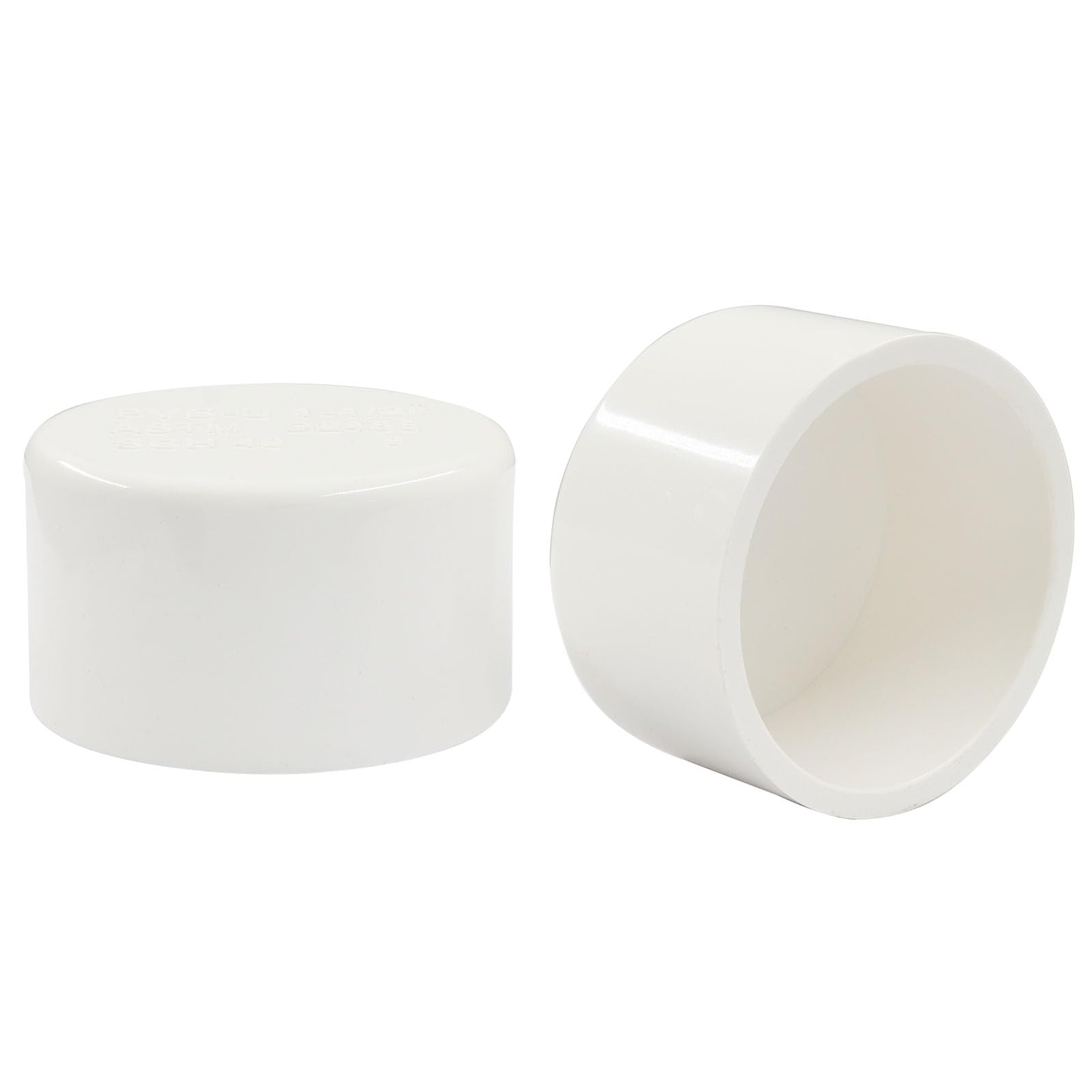 Tapas de tubo de PVC de 1-1/2" externas blancas para muebles de jardín (10 unidades)