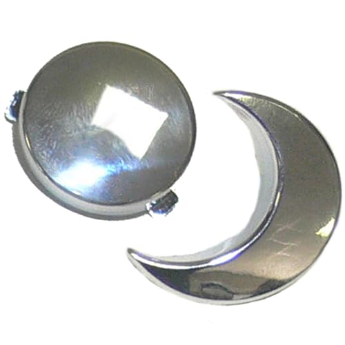 IFINGER Boton pulsador Media Luna Compatible para con Cisterna de Inodoro Roca Victoria Taza WC Water