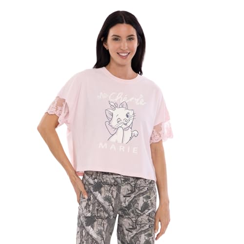 Disney Classics The Aristocats Womens T-Shirt Light Pink Marie Medium