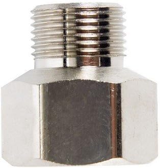 JMF 3/8 in. Fine Female Flare x 3/8 in. Dia. Male Compression Chrome Adapter