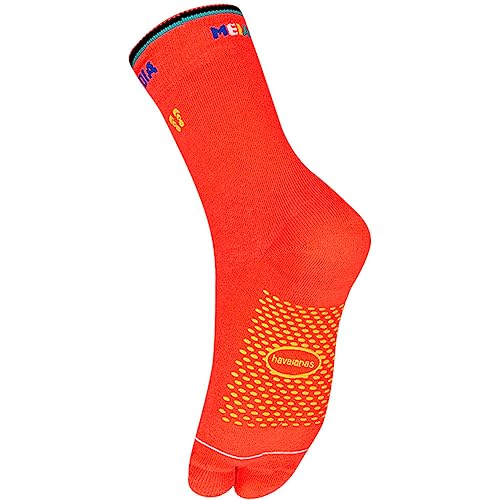 Meia de Dedo Básica, Havaianas, Adulto Unissex, Laranja Neon, 40-44