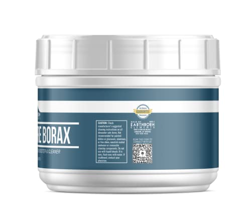 Earthborn Elements Borax Powder (2 Lb), Multipurpose Cleaner & Detergent Booster, Resealable Tub #TOP1