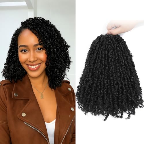 Yanky Twist Crochet Hair - (8+10+12inch)*3,Total 9...