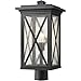 Z-Lite 1 Light Outdoor Post Mount Fixture 583PHBR-BK