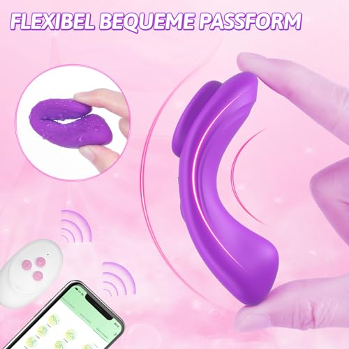 Vibrateur clitoris télécommandé avec 10 modes de stimulation magnétique intense