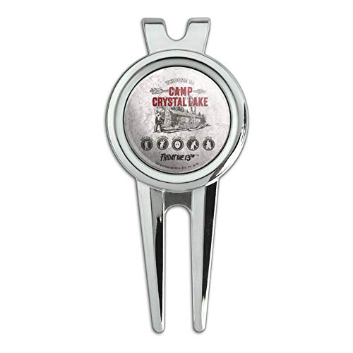 GRAPHICS & MORE Friday The 13th Camp Crysal Lake Golf Divot Repair Tool and Ball Marker
