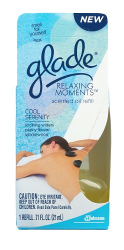 Glade Relaxing Moments Plugins Scented Oil, Cool Serenity, 1 Refill (Pack of 3)