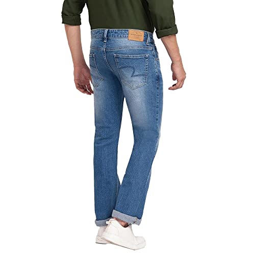 Image of Spykar Men's Rafter Boot Cut Mid-Rise Casual Jeans