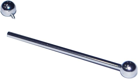 internally threaded industrial piercing jewelry