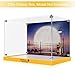 Acrylic Display Case for Lego 43279 Wall-E & EVE Building Set, High-Transparency Acrylic Box with UV Printed Background, Dustproof Storage Box for Collectibles, Ideal Gifts（Model Not Included