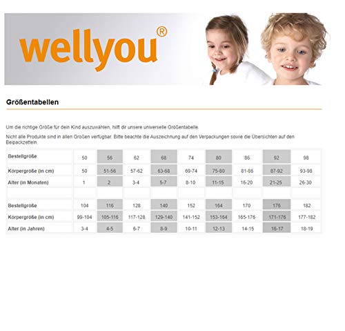 wellyou baby/kinder maillot voor meisjes, baby maillot/kinder maillot uni, hoog katoengehalte, set van 3 maten 62-146 - Image 7