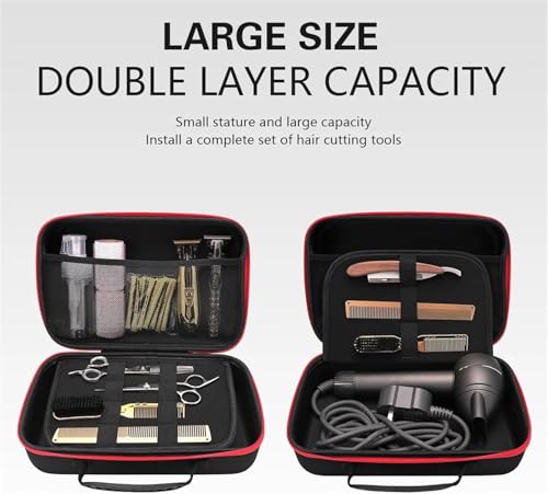 Sac de coiffure ciseaux à cheveux rigide pour éviter la casse des tondeuses L - 5