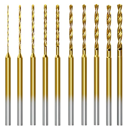 10Pcs HSS Mini Micro Drill Bit Set, 2.35mm Shank Burr Precision Small Twist Drill Bit Set, 0.6mm-2.2mm Micro Engraving Drill Bits for Jewelry DIY Resin Amber Walnut Circuit Board Wood Beeswax Leather 1 10Pcs HSS Mini Micro Drill Bit Set, 2.35mm Shank Burr Precision Small Twist Drill Bit Set, 0.6mm-2.2mm Micro Engraving Drill Bits for Jewelry DIY Resin Amber Walnut Circuit Board Wood Beeswax Leather