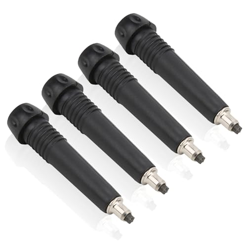 Puntas de bastón de trekking, 4 puntas de repuesto de bastón de trekking de acero de tungsteno de carbono portátil, puntas de repuesto de bastón de Alpenstock, juego de puntas de repuesto para senderi