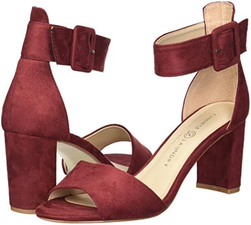Chinese Laundry Women's Rumor Heeled Sandal, Wine Suede, 8.5 M US | Image 6