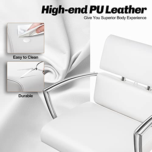 Baasha Salon Chair Beauty Barber Chair With Vented Back Design, Stain Resistant Leather Beauty Spa Equipment Salon Chair For Hair Stylist Women Man #TOP5