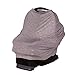 J.L. Childress 4-in-1 Multi-Use Cover - Stretchy Car Seat Canopy and Privacy Cover, Breastfeeding Nursing Cover, Grey/Gold Stars