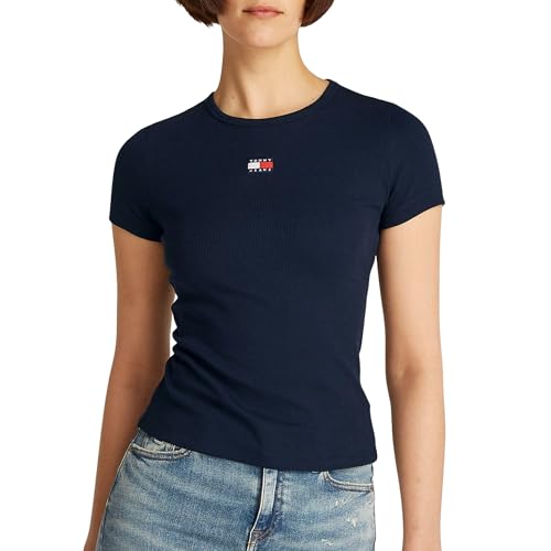 Tommy Jeans Tshirt cotelé stretch slim pour un look quotidien