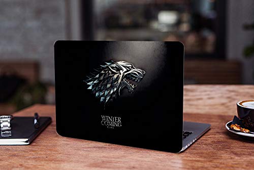 Image of Galaxsia GOT Winter is Coming Vinyl Laptop Skin /Sticker /Cover Compatible for Any Laptop (Hp /Dell /Sony /Acer etc..) Brand Models of Size 13 to 13.3 Inches Laptop Or Notebook.