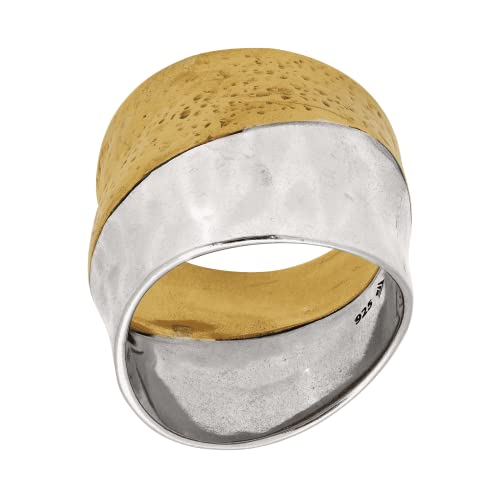 Silpada 'Rain Or Shine' Textured Ring In Sterling Silver And Brass, Size 10, Size 10 #TOP1