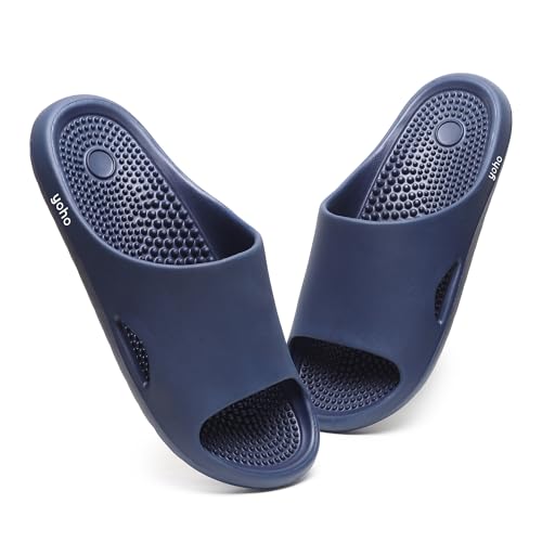 Image of YOHO Nest Sliders for Men | Waterproof Monsoon Footwear & Rainy Sandals | Acupressure Cushioned Slippers