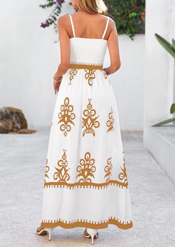 Image of PRETTYGARDEN Women's Summer Boho Maxi Dress Floral Sundresses