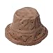 Bigood Bob en Peluche Chapeau de Pêcheur Chapeaux de Seau Fausse Fourrure Hiver Pliable Marron