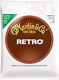 Martin Retro Acoustic 12 String Guitar Set Extra Light Gauge