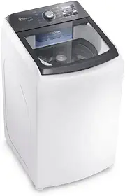 Máquina de Lavar Electrolux 14,5kg Branca Efficient Cesto Inox Jet&Clean 220v LEE15