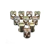 Naisedier 10pcs métrica M8 Barril nueces Cruz Pasadores ran