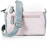 SPALLA DONNA MULTI ZIP Envy Donna Suzie Denim/Lilla Spalla, Denim/Lilla, MEDIUM