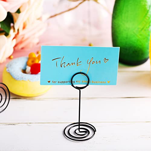 image for TecUnite 24 Pieces 3.35 Inch Table Number Holder Place Card Photo Hold